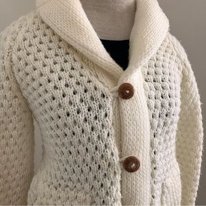 Vintage Chunky Knit Cozy Cardigan